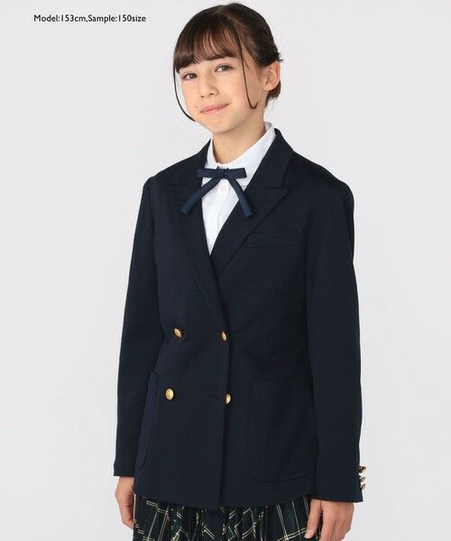 SHIPS / シップス ナイロンジャケット | SHIPS KIDS:140〜160cm / ポンチ ダブル ジャケット | 詳細8