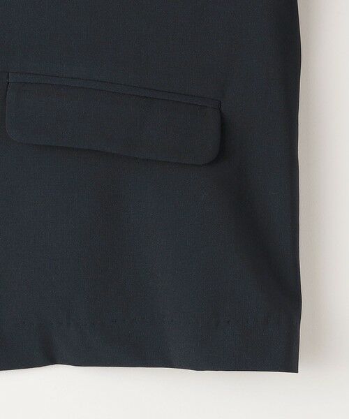 SHIPS / シップス ナイロンジャケット | SHIPS KIDS:100〜130cm /〈多機能〉ネイビー ノーラペル ジャケット | 詳細8