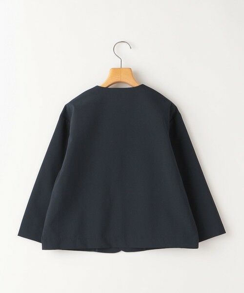 SHIPS / シップス ナイロンジャケット | SHIPS KIDS:100〜130cm /〈多機能〉ネイビー ノーラペル ジャケット | 詳細9