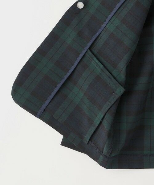 SHIPS / シップス ナイロンジャケット | SHIPS KIDS:100〜130cm /〈多機能〉ブラックウォッチ ノーラペル ジャケット | 詳細11