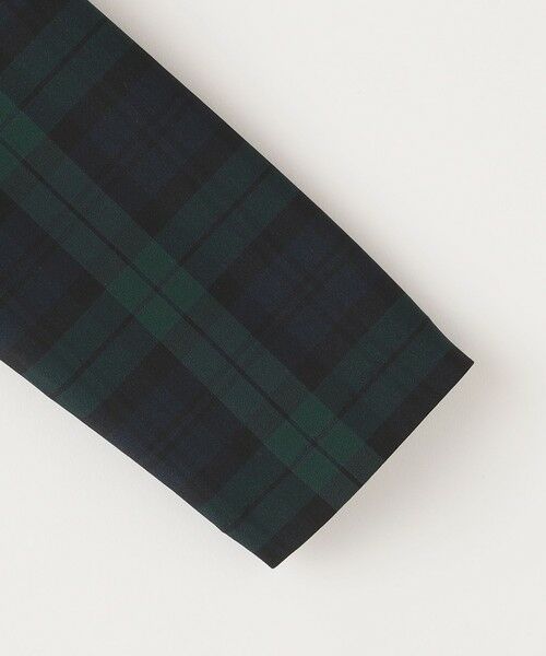 SHIPS / シップス ナイロンジャケット | SHIPS KIDS:100〜130cm /〈多機能〉ブラックウォッチ ノーラペル ジャケット | 詳細7