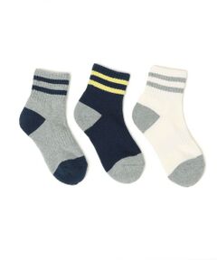 SHIPS / シップス ソックス | SHIPS KIDS:3P クォーター ライン ソックス