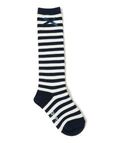 SHIPS / シップス ソックス | SHIPS KIDS:ボーダー リボン ハイ ソックス