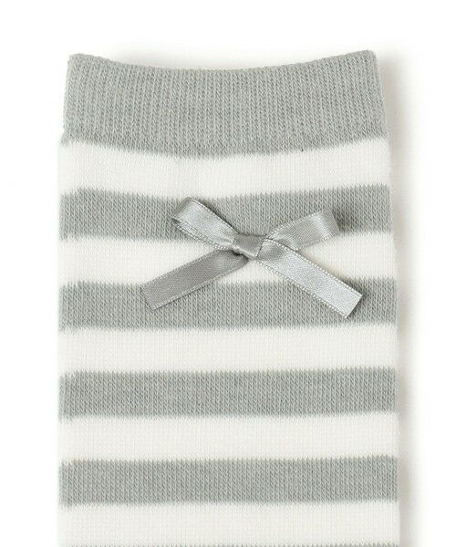 SHIPS / シップス ソックス | SHIPS KIDS:ボーダー リボン ハイ ソックス | 詳細1