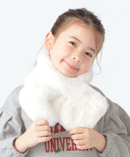 SHIPS / シップス マフラー・ショール・スヌード・ストール | SHIPS KIDS:フェイクファー マフラー | 詳細1