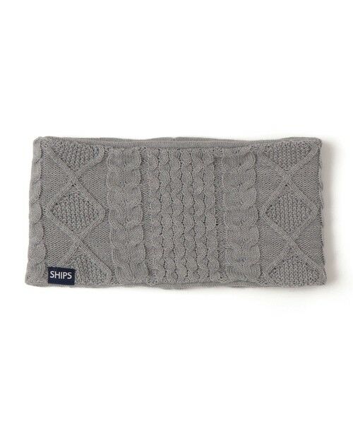 SHIPS / シップス ネックウォーマー・イヤーマフ | SHIPS KIDS:ジャカード×ケーブル リバーシブル ネックウォーマー | 詳細4