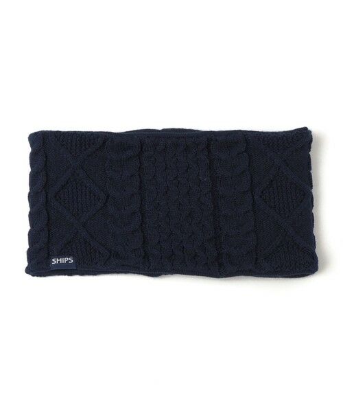SHIPS / シップス ネックウォーマー・イヤーマフ | SHIPS KIDS:ジャカード×ケーブル リバーシブル ネックウォーマー | 詳細5