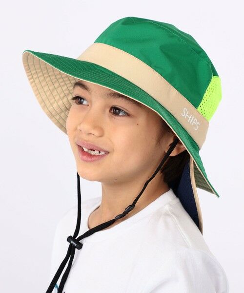 SHIPS / シップス ニットキャップ | SHIPS KIDS:〈UVカット/撥水/吸水速乾〉サファリ ハット | 詳細1