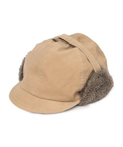 SHIPS / シップス ニットキャップ | SHIPS KIDS:ベビー コーデュロイ フライト キャップ(ベージュ)