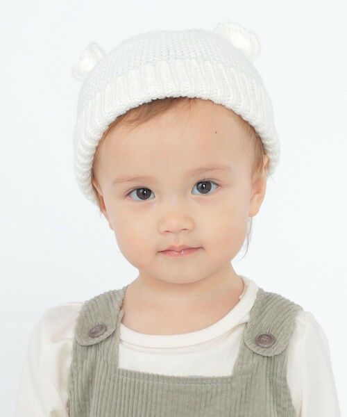 SHIPS / シップス ニットキャップ | SHIPS KIDS:くま耳 ベビー ニット ワッチ | 詳細1