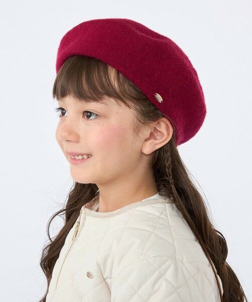 SHIPS / シップス ハンチング・キャスケット・ベレー帽 | SHIPS KIDS:ニット ベレー帽（エンジ）