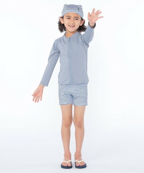 SHIPS / シップス 水着・スイムグッズ | SHIPS KIDS:90〜130cm / 無地 ラッシュガード | 詳細15