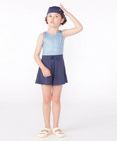 SHIPS / シップス 水着・スイムグッズ | SHIPS KIDS:90〜130cm / ギンガムチェック 無地 スイム ワンピース | 詳細10
