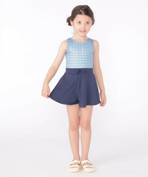 SHIPS / シップス 水着・スイムグッズ | SHIPS KIDS:90〜130cm / ギンガムチェック 無地 スイム ワンピース | 詳細12