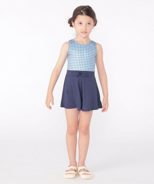 SHIPS / シップス 水着・スイムグッズ | SHIPS KIDS:90〜130cm / ギンガムチェック 無地 スイム ワンピース | 詳細13