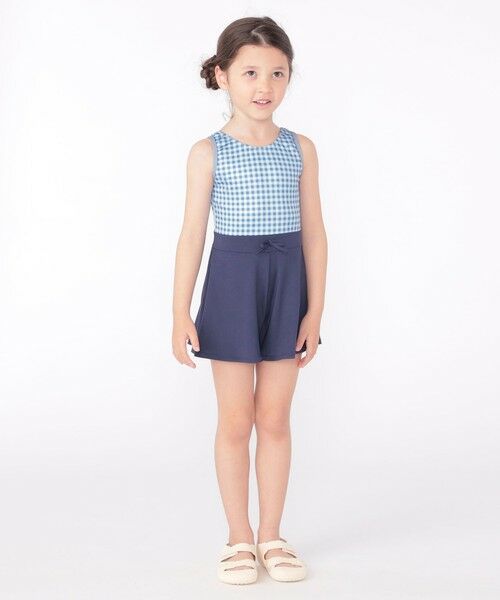 SHIPS / シップス 水着・スイムグッズ | SHIPS KIDS:90〜130cm / ギンガムチェック 無地 スイム ワンピース | 詳細14