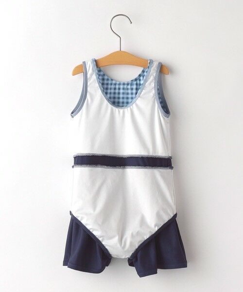 SHIPS / シップス 水着・スイムグッズ | SHIPS KIDS:90〜130cm / ギンガムチェック 無地 スイム ワンピース | 詳細21