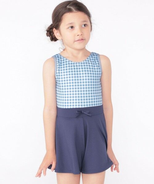 SHIPS / シップス 水着・スイムグッズ | SHIPS KIDS:90〜130cm / ギンガムチェック 無地 スイム ワンピース | 詳細5
