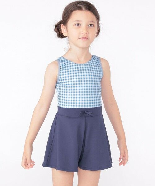 SHIPS / シップス 水着・スイムグッズ | SHIPS KIDS:90〜130cm / ギンガムチェック 無地 スイム ワンピース | 詳細6