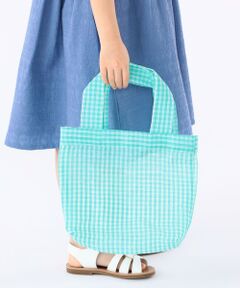 SHIPS / シップス トートバッグ | Diminutivo:メッシュ メルカード ギンガム トートバッグ
