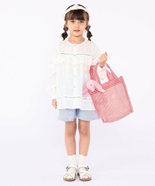 SHIPS / シップス トートバッグ | Diminutivo:メッシュ メルカード ギンガム トートバッグ | 詳細1