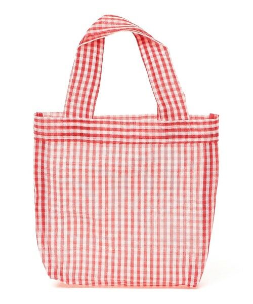 SHIPS / シップス トートバッグ | Diminutivo:メッシュ メルカード ギンガム トートバッグ | 詳細10