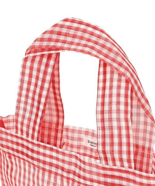 SHIPS / シップス トートバッグ | Diminutivo:メッシュ メルカード ギンガム トートバッグ | 詳細13