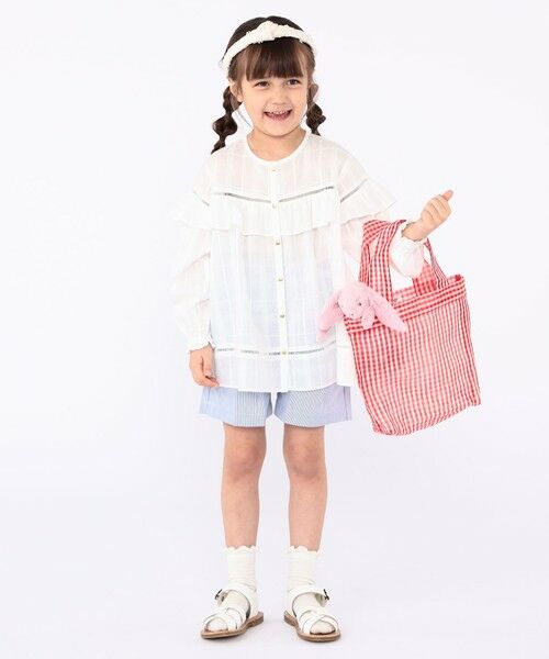 SHIPS / シップス トートバッグ | Diminutivo:メッシュ メルカード ギンガム トートバッグ | 詳細4