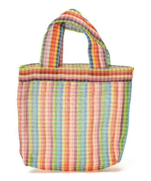 SHIPS / シップス トートバッグ | Diminutivo:メッシュ メルカード ストライプ ギンガム トートバッグ | 詳細7