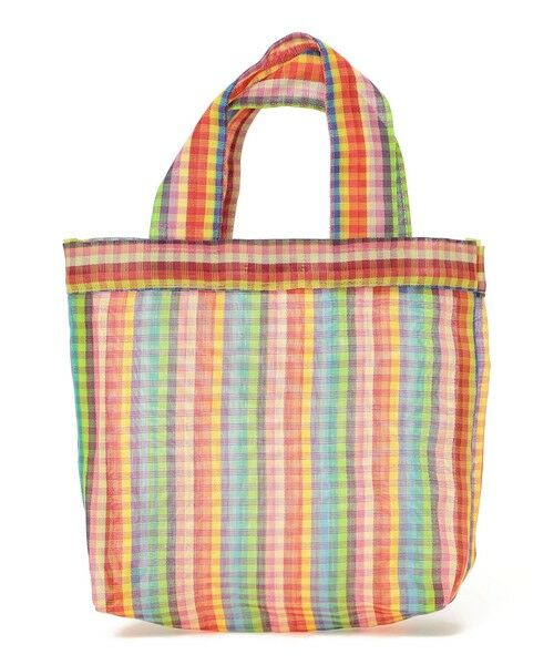 SHIPS / シップス トートバッグ | Diminutivo:メッシュ メルカード ストライプ ギンガム トートバッグ | 詳細9