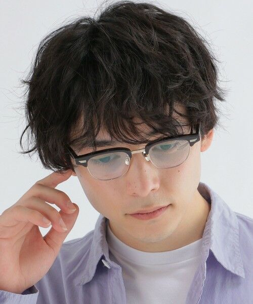 SHIPS / シップス サングラス・メガネ | 【SHIPS any別注】銘品晴夫作：MALCOLM セルロイド×チタン 眼鏡◇ | 詳細2