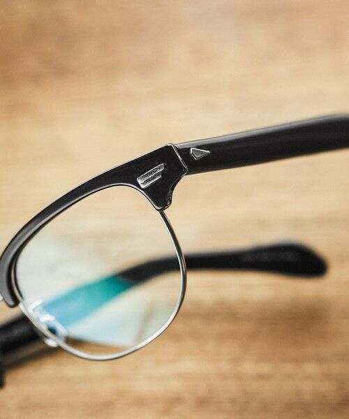 SHIPS / シップス サングラス・メガネ | 【SHIPS any別注】銘品晴夫作：MALCOLM セルロイド×チタン 眼鏡◇ | 詳細4