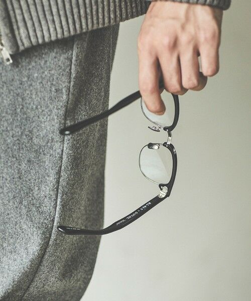 SHIPS / シップス サングラス・メガネ | 【SHIPS any別注】銘品晴夫作：MALCOLM セルロイド×チタン 眼鏡◇ | 詳細7