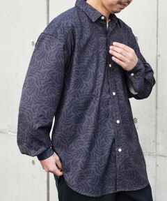 SHIPS / シップス シャツ・ブラウス | SHIPS any: ダーク ボタニカル プリント バルーンスリーブ ルーズ シャツ◇