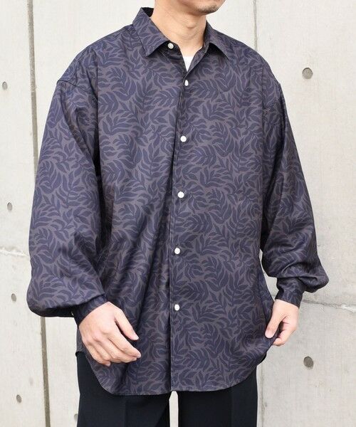 SHIPS / シップス シャツ・ブラウス | SHIPS any: ダーク ボタニカル プリント バルーンスリーブ ルーズ シャツ◇ | 詳細3