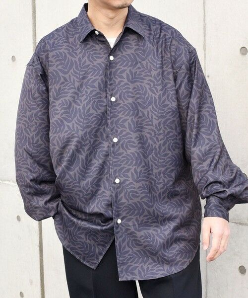 SHIPS / シップス シャツ・ブラウス | SHIPS any: ダーク ボタニカル プリント バルーンスリーブ ルーズ シャツ◇ | 詳細4