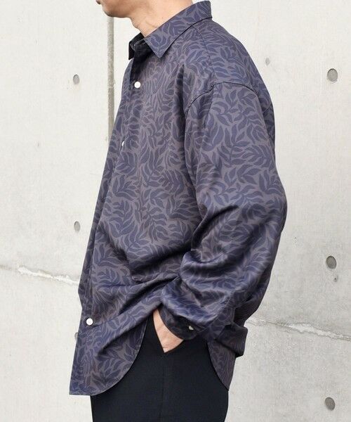 SHIPS / シップス シャツ・ブラウス | SHIPS any: ダーク ボタニカル プリント バルーンスリーブ ルーズ シャツ◇ | 詳細5