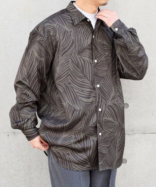 SHIPS / シップス シャツ・ブラウス | SHIPS any: ダーク ボタニカル プリント バルーンスリーブ ルーズ シャツ◇ | 詳細10