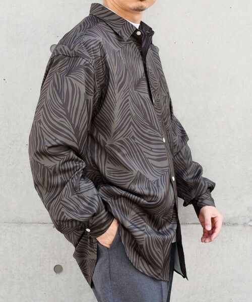 SHIPS / シップス シャツ・ブラウス | SHIPS any: ダーク ボタニカル プリント バルーンスリーブ ルーズ シャツ◇ | 詳細11