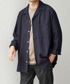 SHIPS / シップス シャツ・ブラウス | SHIPS any: 〈洗濯機可能〉ビスコース モザイクツイル ライト オープンカラー シャツ◇