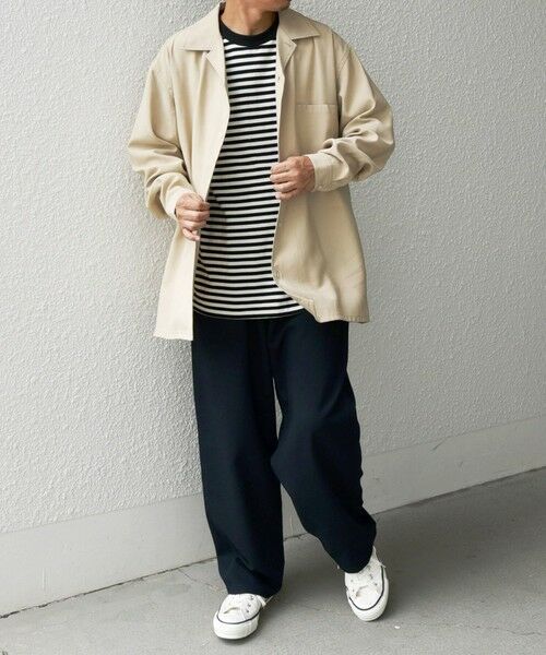 SHIPS / シップス シャツ・ブラウス | SHIPS any: 〈洗濯機可能〉ビスコース モザイクツイル ライト オープンカラー シャツ◇ | 詳細1