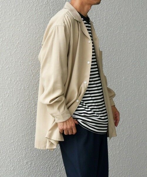 SHIPS / シップス シャツ・ブラウス | SHIPS any: 〈洗濯機可能〉ビスコース モザイクツイル ライト オープンカラー シャツ◇ | 詳細4