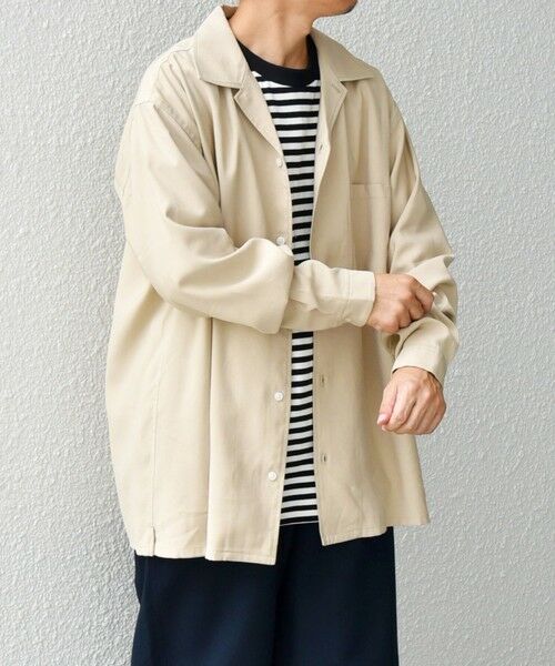 SHIPS / シップス シャツ・ブラウス | SHIPS any: 〈洗濯機可能〉ビスコース モザイクツイル ライト オープンカラー シャツ◇ | 詳細5