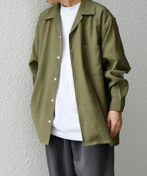 SHIPS / シップス シャツ・ブラウス | SHIPS any: 〈洗濯機可能〉ビスコース モザイクツイル ライト オープンカラー シャツ◇ | 詳細17