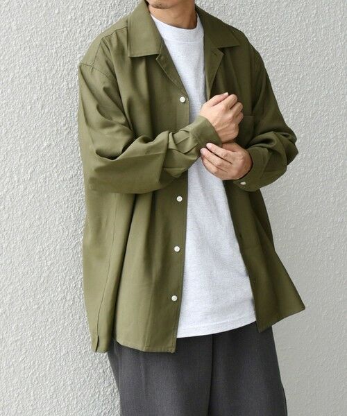 SHIPS / シップス シャツ・ブラウス | SHIPS any: 〈洗濯機可能〉ビスコース モザイクツイル ライト オープンカラー シャツ◇ | 詳細18