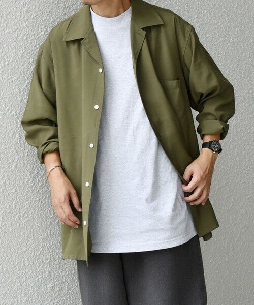 SHIPS / シップス シャツ・ブラウス | SHIPS any: 〈洗濯機可能〉ビスコース モザイクツイル ライト オープンカラー シャツ◇ | 詳細16