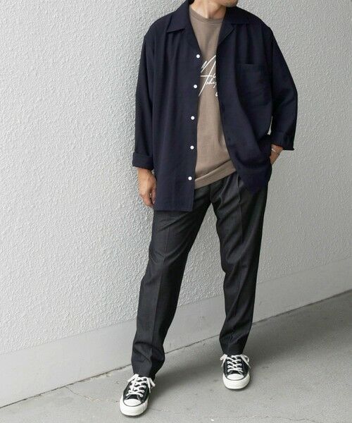 SHIPS / シップス シャツ・ブラウス | SHIPS any: 〈洗濯機可能〉ビスコース モザイクツイル ライト オープンカラー シャツ◇ | 詳細22