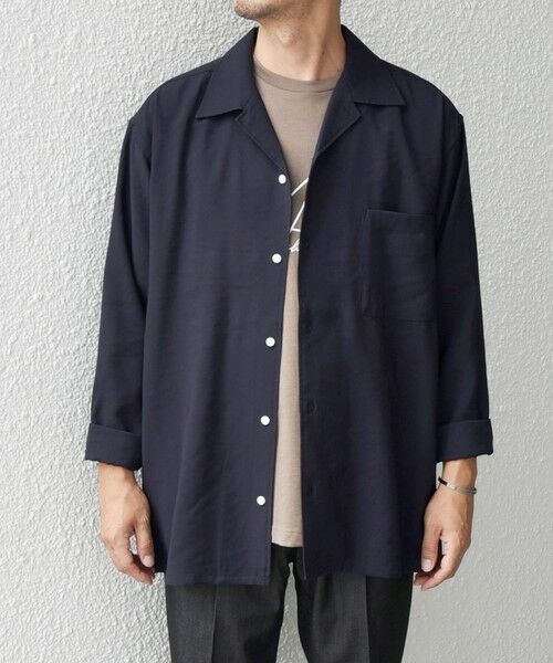 SHIPS / シップス シャツ・ブラウス | SHIPS any: 〈洗濯機可能〉ビスコース モザイクツイル ライト オープンカラー シャツ◇ | 詳細23