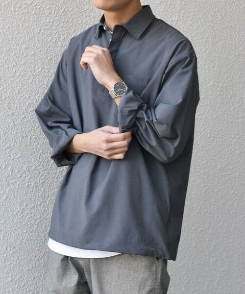 SHIPS / シップス シャツ・ブラウス | SHIPS any:〈吸水速乾〉Rapidry スキッパー プルオーバー シャツ(セットアップ対応)◇ | 詳細4