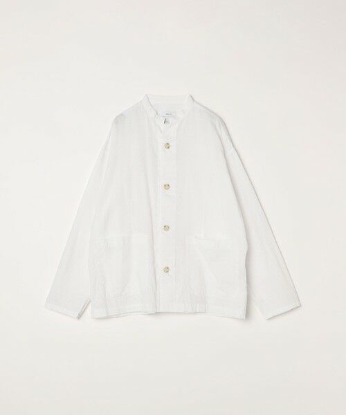 SHIPS / シップス シャツ・ブラウス | SHIPS any: BEZ TEXTILE マルチカラー ストライプ / ソリッド  スタンドカラー シャツ◇ | 詳細6